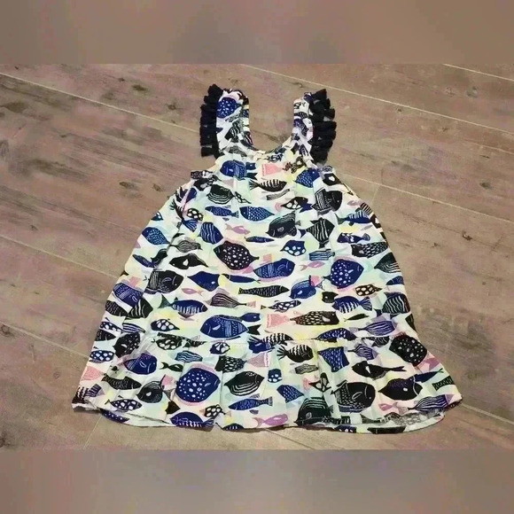 Cat & Jack Fish Maxi Dress With Tassels - Picture 2 of 9